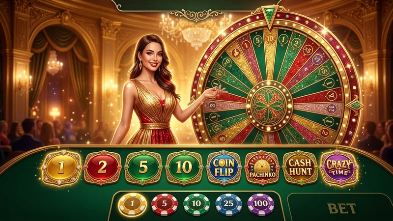 Interface do jogo Crazy Time mostrando opções de aposta e dealer ao vivo na jogos friv poki